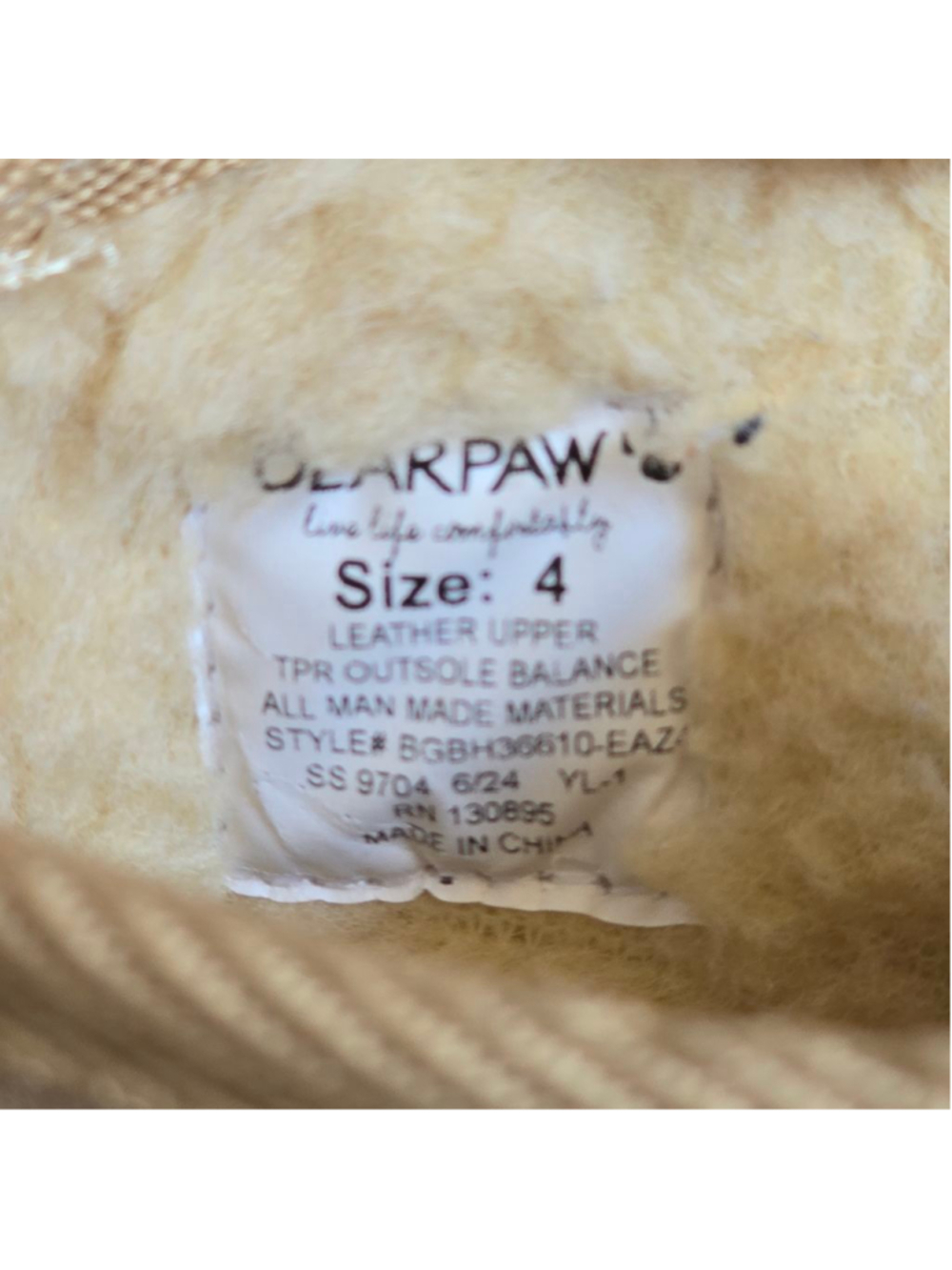 Baby BEARPAW Boots Size 4 Brown - Picture 6 of 6